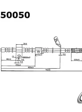 Centric Brake Hose 150.50050                                     - 150.50050 - Image 4