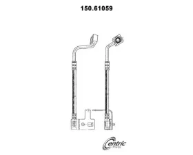 Centric Brake Hose 150.61059