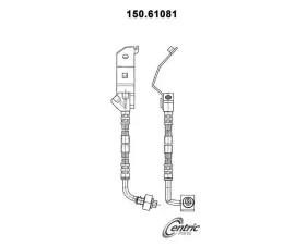 Centric Brake Hose 150.61081