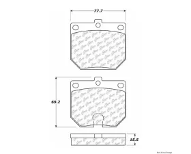 Centric Premium Semi-Metallic Brake Pads with Shims and Hardware 300.01140