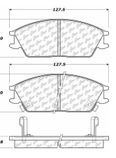 Centric Premium Semi-Metallic Brake Pads with Shims and Hardware 300.04400                                     - 300.04400 - Image 4