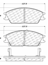 Centric Premium Semi-Metallic Brake Pads with Shims and Hardware 300.04400                                     - 300.04400 - Image 2