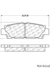Centric Premium Semi-Metallic Brake Pads with Shims and Hardware 300.04880                                     - 300.04880 - Image 3