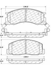 Centric Premium Semi-Metallic Brake Pads with Shims and Hardware 300.05000                                     - 300.05000 - Image 3