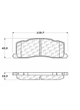 Centric Premium Semi-Metallic Brake Pads with Shims and Hardware 300.05010                                     - 300.05010 - Image 3
