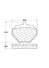 Centric Premium Semi-Metallic Brake Pads with Shims and Hardware 300.05181                                     - 300.05181 - Image 3
