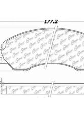 Centric Premium Semi-Metallic Brake Pads with Shims and Hardware 300.07010                                     - 300.07010 - Image 2