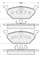 Centric Premium Semi-Metallic Brake Pads with Shims and Hardware 300.07680                                     - 300.07680 - Image 3