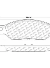 Centric Premium Semi-Metallic Brake Pads with Shims and Hardware 300.08030                                     - 300.08030 - Image 2