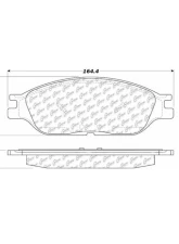 Centric Premium Semi-Metallic Brake Pads with Shims and Hardware 300.08030                                     - 300.08030 - Image 3