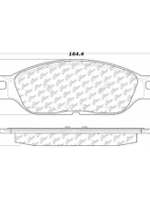 Centric Premium Semi-Metallic Brake Pads with Shims and Hardware 300.08030                                     - 300.08030 - Image 3