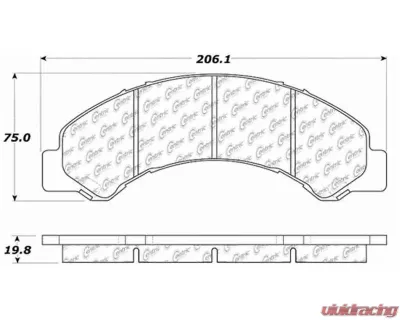 Centric Premium Semi-Metallic Brake Pads with Shims and Hardware 300.08250 - 300.08250