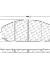 Centric Premium Semi-Metallic Brake Pads with Shims and Hardware 300.08270                                     - 300.08270 - Image 2