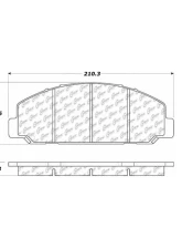 Centric Premium Semi-Metallic Brake Pads with Shims and Hardware 300.08270                                     - 300.08270 - Image 3