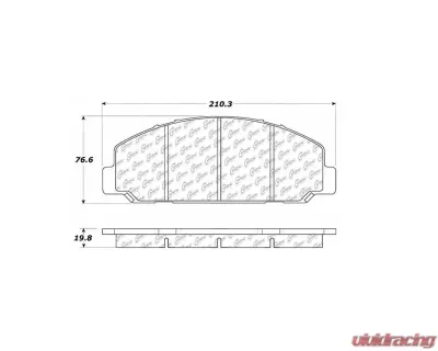 Centric Premium Semi-Metallic Brake Pads with Shims and Hardware 300.08270 - 300.08270
