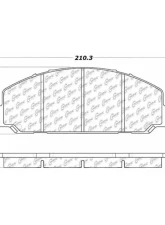 Centric Premium Semi-Metallic Brake Pads with Shims and Hardware 300.08270                                     - 300.08270 - Image 3