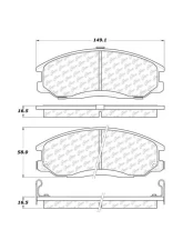 Centric Premium Semi-Metallic Brake Pads with Shims and Hardware 300.09030                                     - 300.09030 - Image 2