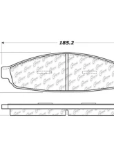 Centric Premium Semi-Metallic Brake Pads with Shims and Hardware 300.09530                                     - 300.09530 - Image 2
