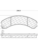 Centric Premium Semi-Metallic Brake Pads with Shims and Hardware 300.09890                                     - 300.09890 - Image 3