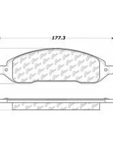 Centric Premium Semi-Metallic Brake Pads with Shims and Hardware 300.10220                                     - 300.10220 - Image 3