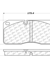 Centric Premium Semi-Metallic Brake Pads with Shims 300.10270                                     - 300.10270 - Image 2