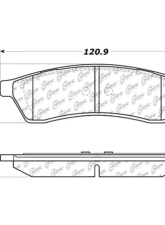 Centric Premium Semi-Metallic Brake Pads with Shims and Hardware 300.10300                                     - 300.10300 - Image 2