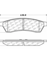 Centric Premium Semi-Metallic Brake Pads with Shims and Hardware 300.10300                                     - 300.10300 - Image 3