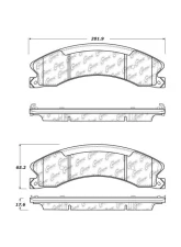 Centric Premium Semi-Metallic Brake Pads with Shims and Hardware 300.15651                                     - 300.15651 - Image 2