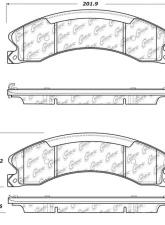 Centric Premium Semi-Metallic Brake Pads with Shims and Hardware 300.15651                                     - 300.15651 - Image 2