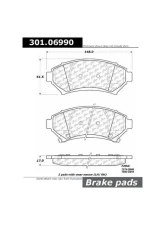 Centric Premium Ceramic Pads with Shims and  Hardware 301.06990                                     - 301.06990 - Image 3