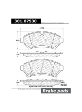 Centric Premium Ceramic Pads with Shims and  Hardware 301.07530                                     - 301.07530 - Image 3