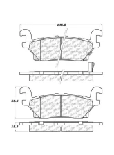 Centric Premium Ceramic Pads with Shims and  Hardware 301.11200                                     - 301.11200 - Image 2