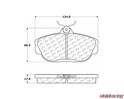 Centric Fleet Performance Brake Pads with Hardware 306.06010 - 306.06010