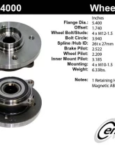 Centric C-Tek Standard Hub and Bearing Assembly; With ABS 400.34000E                                     - 400.34000E - Image 5