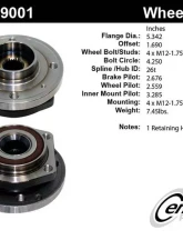 Centric C-Tek Standard Hub and Bearing Assembly without ABS 400.39001E                                     - 400.39001E - Image 5