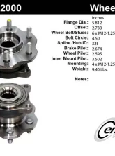 Centric C-Tek Standard Hub and Bearing Assembly without ABS 400.42000E                                     - 400.42000E - Image 5
