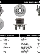 Centric C-Tek Standard Hub and Bearing Assembly without ABS 400.44007E                                     - 400.44007E - Image 4