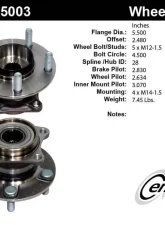 Centric Premium Hub and Bearing Assembly without ABS 400.45003                                     - 400.45003 - Image 4