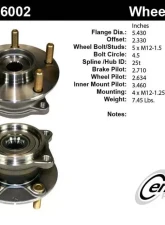 Centric C-Tek Standard Hub and Bearing Assembly without ABS 400.46002E                                     - 400.46002E - Image 5