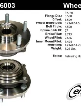 Centric Premium Hub and Bearing Assembly without ABS 400.46003                                     - 400.46003 - Image 4