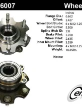 Centric Premium Hub and Bearing Assembly without ABS 400.46007                                     - 400.46007 - Image 4