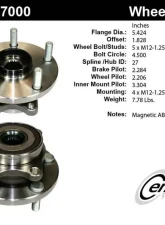 Centric C-Tek Standard Hub and Bearing Assembly; With ABS 400.47000E                                     - 400.47000E - Image 5