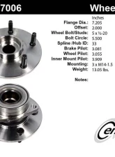 Centric C-Tek Standard Hub and Bearing Assembly without ABS 400.67006E                                     - 400.67006E - Image 5