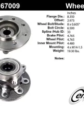 Centric C-Tek Standard Hub and Bearing Assembly without ABS 400.67009E                                     - 400.67009E - Image 5