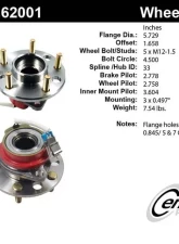 Centric C-Tek Standard Hub and Bearing Assembly; With Integral ABS 402.62001E                                     - 402.62001E - Image 4