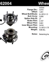 Centric C-Tek Standard Hub and Bearing Assembly; With Integral ABS 402.62004E                                     - 402.62004E - Image 4