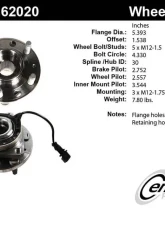 Centric C-Tek Standard Hub and Bearing Assembly; With Integral ABS 402.62020E                                     - 402.62020E - Image 4