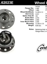 Centric C-Tek Standard Hub and Bearing Assembly; With Integral ABS 402.62023E                                     - 402.62023E - Image 2