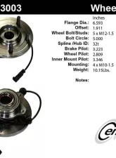 Centric C-Tek Standard Hub and Bearing Assembly; With Integral ABS 402.63003E                                     - 402.63003E - Image 4