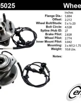 Centric C-Tek Standard Hub and Bearing Assembly; With Integral ABS 402.65025E                                     - 402.65025E - Image 6